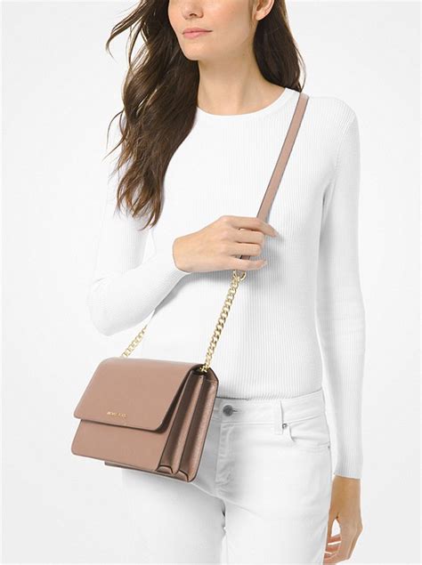 michael kors daniela large saffiano leather crossbody bag reviews|Michael Kors large leather tote.